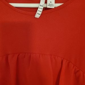 Women's Red Elle Blouse